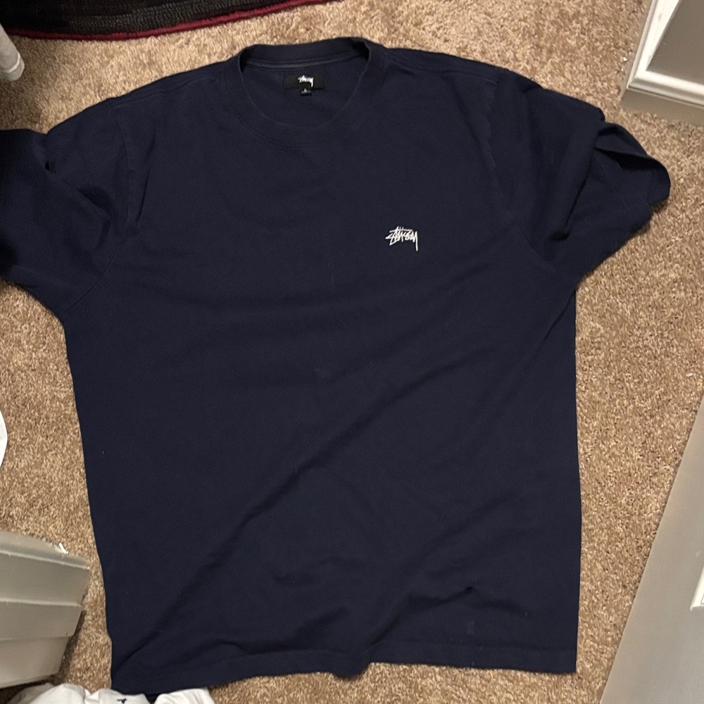 Stussy Dark Blue Short Sleeve Tee